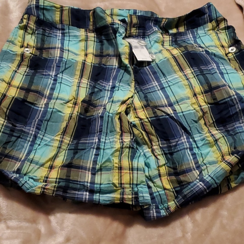 NWT Lane Bryant plaid shorts